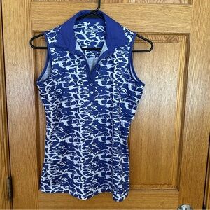 Court Haley Sleeveless Golf Polo Size S